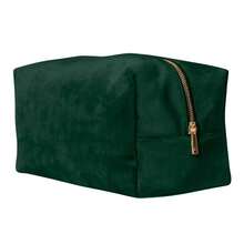 Bagbase Velvet Toiletry Bag (Dark Emerald) - 100%  Polyester - (BC6987) - Green - View 1