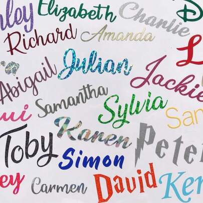 Nhãn dán chuyển nhiệt tùy chỉnh màu sắc, in UV, nhãn dán chuyển nhiệt cá nhân hóa, nhãn dán thẻ tên tùy chỉnh cá nhân hóa, nhãn dán decal tùy chỉnh, nhãn dán tên, nhãn dán ngày tháng, quà tặng tự làm, thủ công, chữ viết tay, nhãn dán đám cưới, nhãn dán quà tặng, nhãn logo nổi tự dính rỗng, nhãn dán chuyển nhiệt vàng bạc sáng bóng, logo công ty, dùng cho bình nước, hộp cơm trưa, đồ dùng cá nhân, ly, cốc, trang trí hộp quà, đa chức năng.