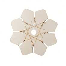 4个花卉木质编织圆盘，手链编织工具，串珠编织圆盘，礼品材料，友谊手链制作，组合编织材料，DIY珠宝制作，手工艺品，精密编织工具 - 多色 - 查看 9