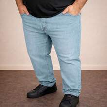 EVOLUTION PLAY Men's Plus Size Jeans 48 To 58 Lycra Slim XXG - 當然 - 查看 1