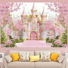 1PC Magic Castle Wonderland Background Banner, Party Decoration Set Wall Decoration, Suitable For Photo Booth, Birthday And Anniversary Celebrations, Holiday Decoration, Cake Table, Photo Booth And Home Decoration Supplies, Home Indoor And Outdoor Celebration Decoration, Outdoor Events, Party Decoration. - A - View 2