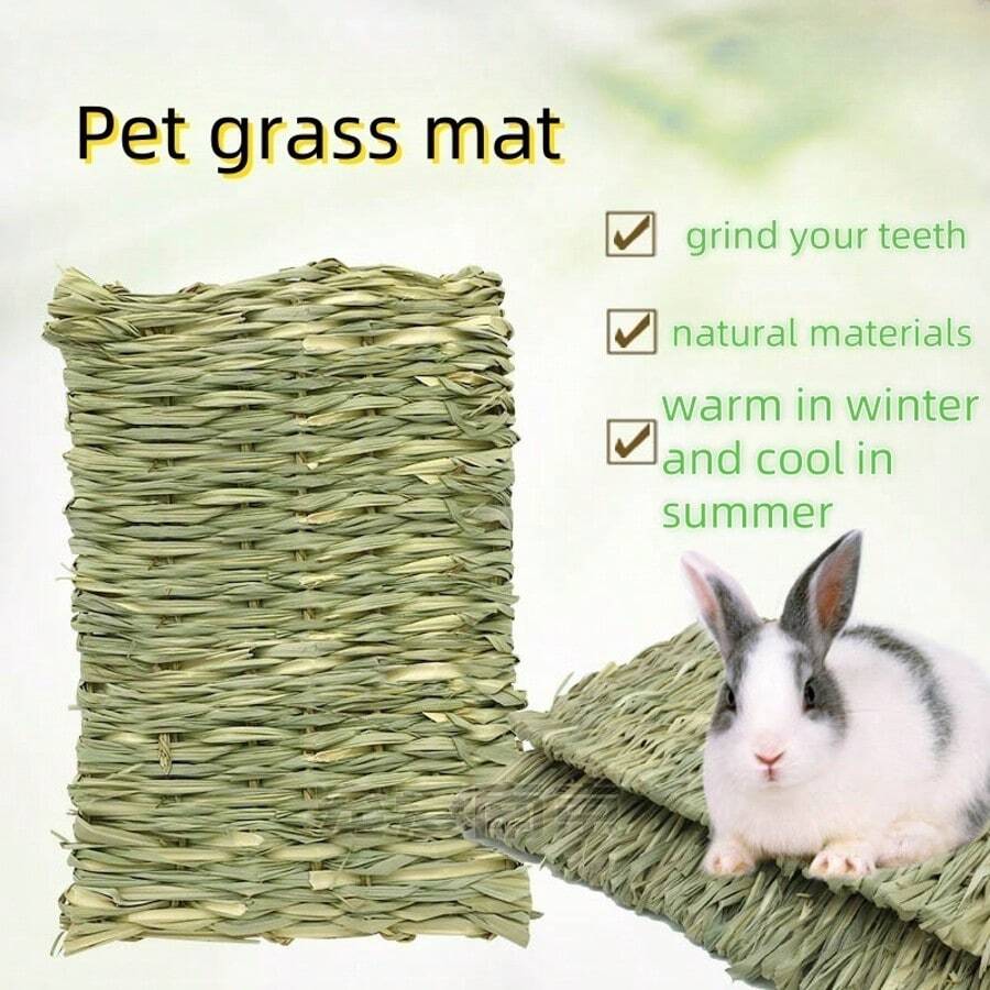 Naturals Chill-N-Chew 垫，适用于小型动物，兔草垫，豚鼠草窝，兔脚垫，宠物兔窝 - 查看 1