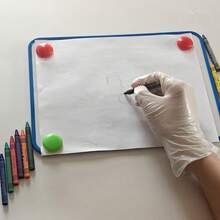 一次性白色丁腈手套，无粉无乳胶，适用于美甲纹身美容院 - 白色 - 查看 6