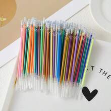 Bộ 100 bút nhũ - Ruột bút 1.0mm, thích hợp cho nghệ thuật DIY, viết, vẽ và phác thảo - Bút gel nhũ nhiều màu! - Ruột bút màu - Xem 8