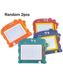 Pizarra de dibujo reutilizable con patrón de dinosaurio de 6.1 pulgadas - Ideal para fiestas de cumpleaños y bolsas de regalo - Multicolor - Ver 13