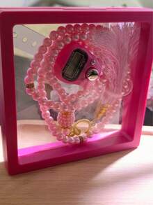 2件套穆斯林念珠套装 - 电子计数手链+戒指，精美悬浮礼盒，伊斯兰信仰日常祈祷必备，馈赠亲朋好友的精致礼物 - LR41計數器 - 查看 9