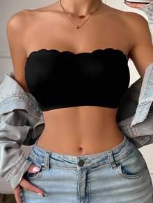 2pcs/Set Solid Color Strapless & Backless Bras, Comfortable Wireless Silicone Non-Slip Bras, Seamless Lingerie For Wedding Season - Multicolor - View 4