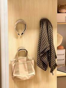 Earphone Hooks, Bag Hooks, Wall Mounted, No Punching, Hat Rack, Silk Scarf, Tie, Earphone Hanging Rack Behind The Door - View 4