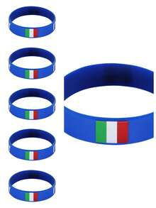 1pc 2024 European Cup Fan Commemorative Wristband Bracelet For France, Argentina, Brazil And Other Countries - Multicolor - View 34