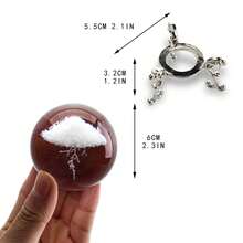 1个人造水晶球装饰品，闪电云纹图案，工艺精美，可作礼品赠送，适合送给朋友、同事、妻子、父母，作为圣诞节、情人节、节日纪念礼物，也可用于客厅、办公室、咖啡厅、桌面摆设、玄关装饰，以及冬季圣诞新年装饰。 - 多色 - 查看 2