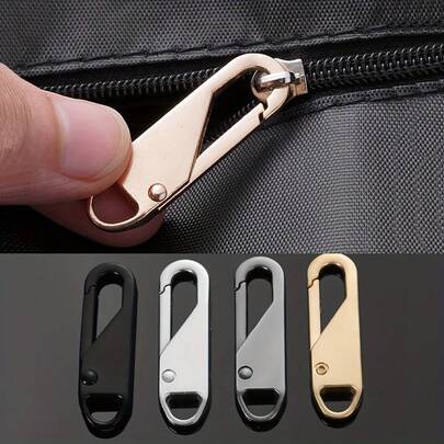 4pcs/Set - Multi-Color Instant Zipper Repair Kit, Universal Detachable Zipper Pulls, Easily Replace Damaged Zipper Pulls On Travel Bags, Clothing, Backpacks, Wallets, Etc.
