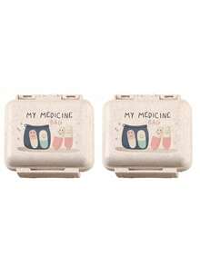 Mini 6-Compartment Portable Pill Case, Medication Storage Box, Travel Pill Box Printed With "My Pill Pack" And Pill Pattern, 6-Slot Small Pill Container, Sealed Pill Packaging Storage Box, 6-Day Weekly Medication Storage Box, Travel Essential Pill Box, Daily Vitamin Pill Box, Pocket Pill Storage Box, Elegant Storage Box, Household Essential, Travel Essential - Multicolor - View 18