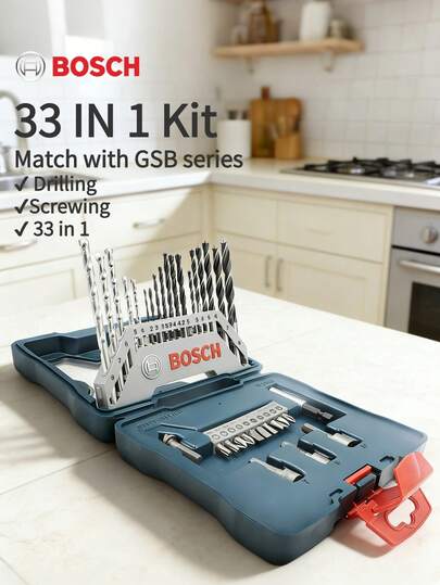  Bosch Classic Drill Bit And Screwdriver Bit Set, DIY With Bosch Quality: Drilling And Screwdriving Made Easy
