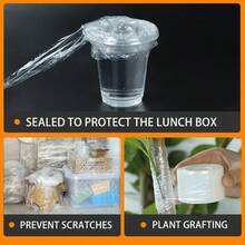 200 Meters Small Roll PE Stretch Film Sealing Film Protective Film Industrial Packaging Bottle Sealing Grafting - 60mm - View 5