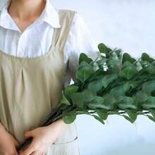 Tạp dề vải cotton kiểu chéo lưng dành cho nữ, có túi, kiểu váy yếm cho đầu bếp và người làm vườn. - Nhiều màu - Xem 8