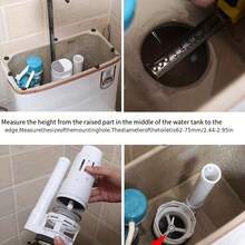 Toilet Tank Valve, Plastic Structure, Easy To Install, Adjustable Switch Height And Angle, Suitable For Most Toilet Tank Repair Kits - Multicolor - View 4