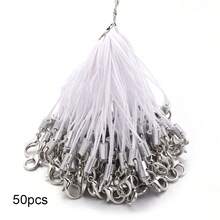 50/100/200pcs Black Decorative Rope Lanyards, Lobster Clasp Keychains, Phone Straps, Jewelry Accessories - Multicolor - View 12