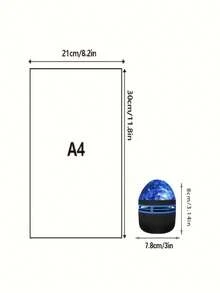 1个星空投影灯,LED极光投影灯,USB供电星系夜灯,遥控星空灯,适用于家居装饰、卧室、房间、派对、生日、客厅、婚礼等场合。 - 投影燈 - 查看 4