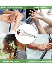 1pc Wooden Finger Pressure Massager, Double-Sided Hardwood Massage Roller, Used To Relieve Carpal Tunnel Syndrome, Alleviate Finger Pain, And Reduce Hand Tension - View 3