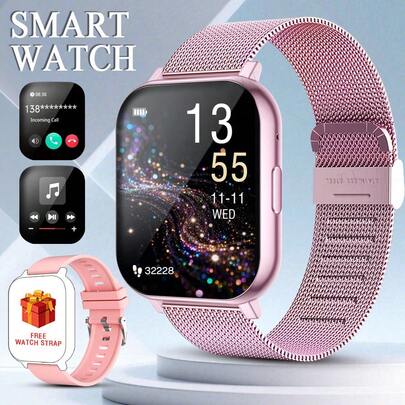 1.83英寸智能手表，男女通用，内置多种运动模式，兼容安卓和iOS系统，适合上学、运动、聚会、生日等场合，是馈赠佳品。