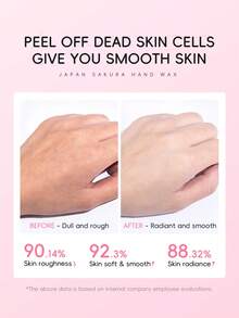 LAIKOU 1片莱寇日本樱花撕拉式保湿手蜡，50克舒缓修护手膜，深层滋养手部护理，送给女性、妈妈、妻子、姐妹、女孩、女朋友的礼物，SPA护肤，母亲节化妆品 - 粉色 - 查看 6