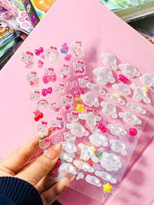 Cute Cartoon 3D Bubble Stickers, Kawaii Stickers For DIY Scrapbooking, Notebook, Laptop, Phone, Toys, Gifts - Multicolor - View 9