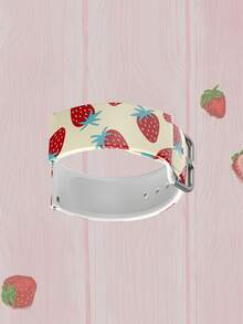 20/22mm Universal Smartwatch Band Compatible With Samsung, Honor - Silicone Strap With Fruit Pattern Compatible With Huawei GT2/GT3, Watch 3/Galaxy - Multicolor - View 2