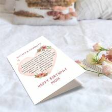 1PC Sweet Mother & Daughter Bond Birthday Card (With Envelope) - "It's A Special Bond That Spans The Years" Heartfelt Message, Perfect For Mom/Birthday/Mother's Day, Loving Greeting Card - Multicolor - View 4