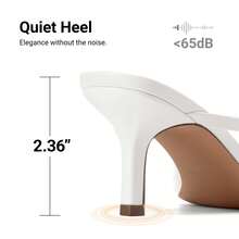 Women 2026 New Summer Kitten Heel Mule Sandals With Bow Decor, Comfortable Open Toe Slip On Slide Sandals For Party Wedding And Daily Casual Wearing - 白色 - 查看 7