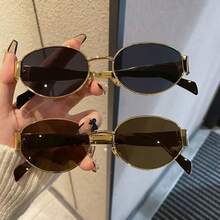 1/2 Oval Frame, Futuristic Cool Style, Unisex, Ideal Gift For Vacation, Party - Multicolor - View 9