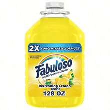 Fabuloso Multi-Surface All-Purpose Floor Cleaner (Lemon Scent, 128 / 56 Fl Oz): Easily Cuts Through Grease And With A Long-Lasting, Lemon Scent. Contains Double Active Ingredients To Clean Floors, Furniture, Appliances, And More. - 56.0盎司 - 查看 11