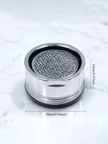 3pcs Stainless Steel Faucet Aerator - Easy Installation, Water Flow Control Anti-Splash, Suitable For Kitchen, Bathroom And Bar Sink, Fashionable Metal Mesh Design - Random Style - One Size Fits All - View 10
