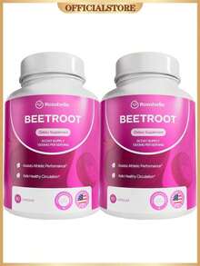 3 Bottle Beet Root Capsules – 1300mg Beetroot Powder For Natural Energy & Endurance Support, Non-GMO, Lab-Tested Beet Supplement - 60 Capsules, 30-Day Supply - 2 Bottles - View 8