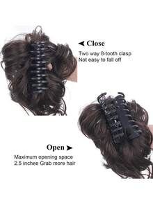 1 Elegant And Loose Wig Hair Clip, Suitable For Daily Wear, Outdoor Dressing, And DIY Hairstyles For Women's Hair Accessories, Suitable For Thick Wavy Hair Elegant Claw Clips Summer Beach Hair Claw Vacay Hair Clips,Travel,Birthday - Multicolor - View 3