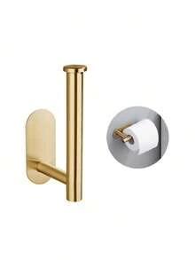 1个橱柜下粘贴式纸巾架，免钻孔不锈钢卷纸巾架，含安装配件，节省空间，适用于厨房、食品储藏室、房车浴室等墙面和搁板下方，可选颜色：哑光黑、拉丝金、银色 - 彩色 - 查看 8