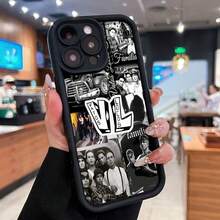 Arte de estilo vintage: familia, coches y amigos fieles. Esta elegante funda es compatible con Samsung, Apple, VIVO, OPPO, , Transsion, ,  y Honor. Fabricada en silicona TPU, ofrece protección contra golpes y caídas, además de una sensación superior. Es un regalo ideal para familiares, amigos y seres queridos, y una opción perfecta para San Valentín y Año Nuevo. - Negro - Ver 3