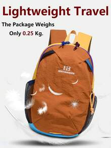 Color-Blocked Outdoor Mini Nylon Backpack Women Purse; Multi-Functional Stylish Day Bag; Multi-Pocket Lightweight Travel Bag; Large-Capacity Minimalist School Bag; Convenient Book Bag, Suitable For Students, Nurses, Teachers, Business People, Travel, Business Trips, Daily Commutes, Shopping, Office, Dates, Hiking, Training, Work, Birthday Gifts, Holiday Gifts, Mochilas - Multicolor - View 5