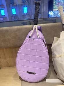 XINGNAN 2025 New High-End Professional Tennis Racket Bag, Shoulder Bag For Badminton Training, Suitable For Teenagers, Available In Pink, Purple For Women, White, Black For Men, Lightweight Crossbody Outdoor Backpack With Large Capacity - Multicolor - View 4