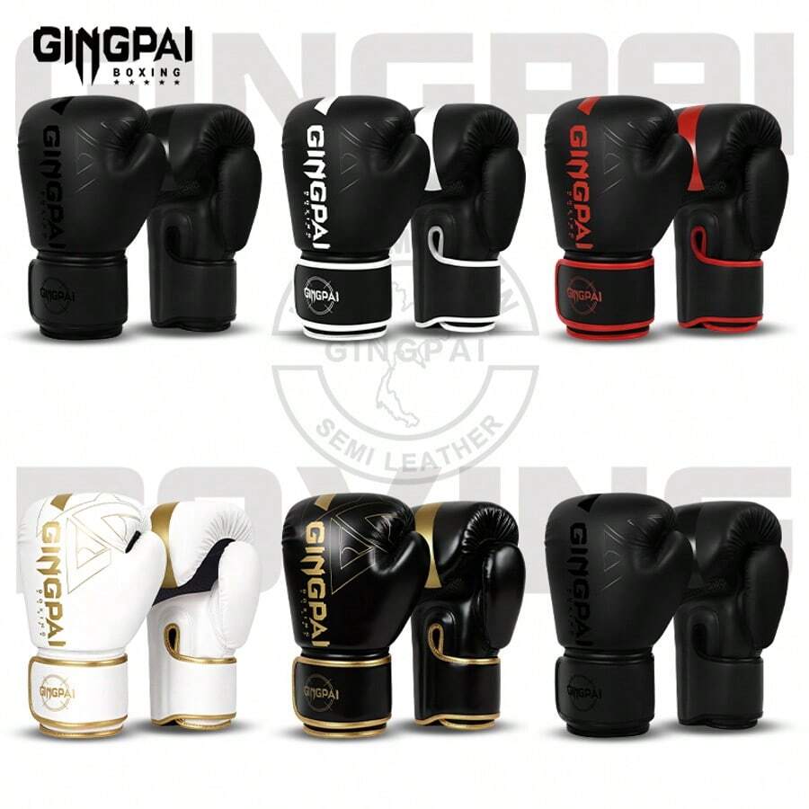 GINGPAI Adult & Youth Boxing Gloves, Unisex Training Boxing Gloves, 6oz 8oz 10oz 12oz 14oz