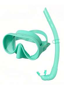 Adult Snorkeling Set, Includes 180° Tempered Glass Anti-Fog Mask, Wet Breathing Tube, Unisex - Multicolor - View 7