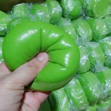 Matcha Cheesecake Squishy, New Hot-Selling Matcha Baked Cheesecake Slow Rebound Soft Sticky Squeeze Toy - Multicolor - View 7