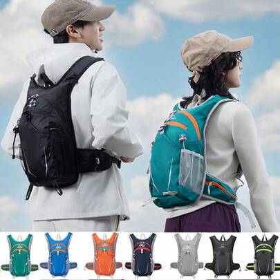 新款户外运动徒步旅行背包，大容量，时尚，防水，轻便，通勤包，男女骑行背包