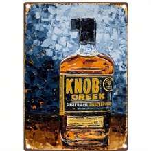 CIF BUY Knob Creek Bourbon Tin Sign Vintage Retro Metal Wall Art For Man Cave Bar Pub Home Decor - 彩色 - 查看 11