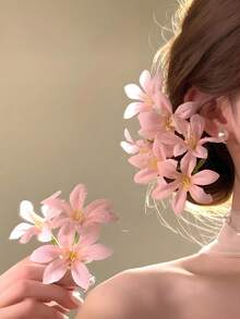 Bộ 9 kẹp tóc nữ hình bướm và hoa nhiều màu sắc, kiểu dáng thanh lịch, phụ kiện tóc hoa giả phù hợp cho đi biển/du lịch/chụp ảnh, trang phục đi nghỉ mát, phụ kiện đội đầu. - Nhiều màu - Xem 14