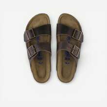 Birkenstock Arizona Soft Footbed Oiled Leather Tobacco Brown - Coffee Brown - View 4