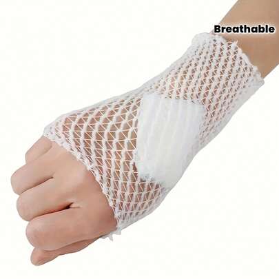 1 Roll Breathable Mesh Sports Bandage, Elastic Tubular Protective Bandage For Joints & Muscles, Soft High Elasticity Bandage, Protective Sports Bandage, Stabilizes Sports Joints, Breathable Mesh