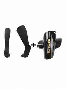 5-13 Years Kids & Teens Football Shin Guard Set, Includes Shin Guards And Long Soccer Socks, Lightweight Football Gear Suitable For 8-12 Years Old Boys & Girls, EVA Padding Effectively Protects Shins From Impact And Injury - Multicolor - View 6