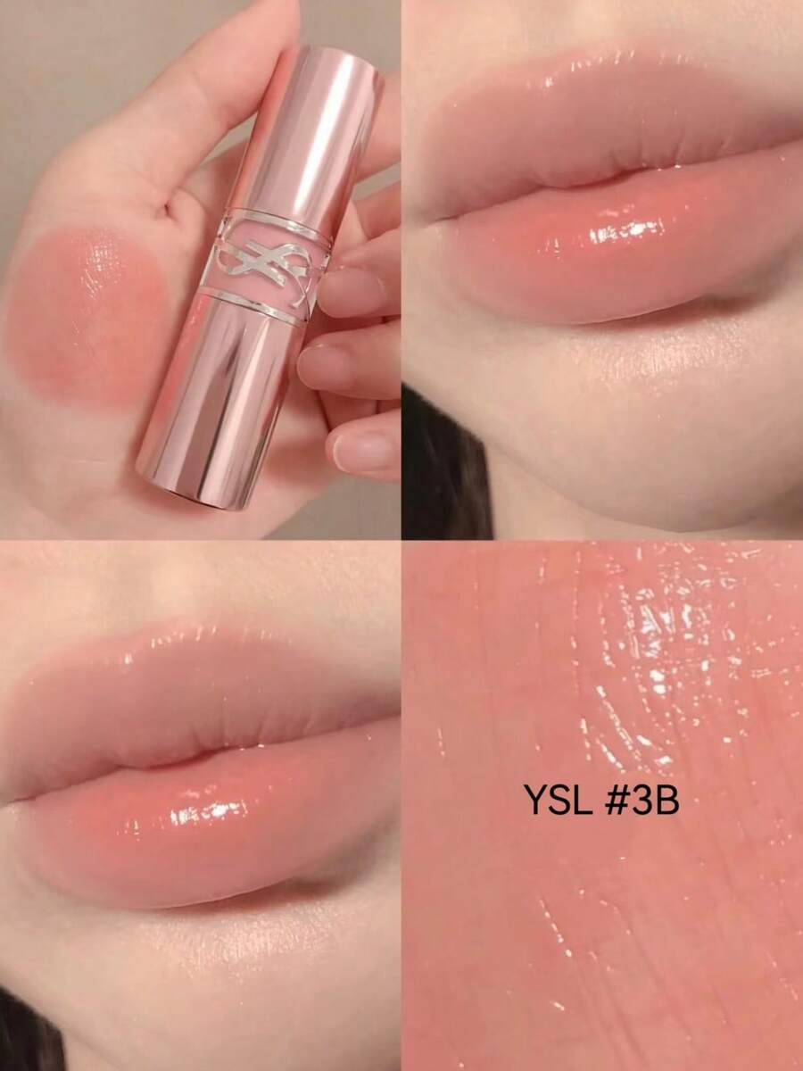 Yves Saint Laurent 1.6克/0.05盎司旅行装亮泽润唇膏 #3B 玫瑰木色 - 透明玫瑰裸色 - #3B - 查看 1