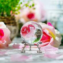 1pc Artificial Crystal Ball Decor, Cat Pattern Craft And Decorative Gift, Suitable For Gifting To Friends, Colleagues, Wife, Parents, Christmas, Valentine's Day, Holiday Commemorative Gifts, Home Decor For Living Room, Office, Cafe, Desk Display, Entrance Decoration, Winter Christmas New Year Decor - Multicolor - View 6