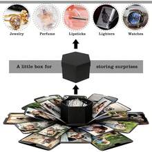 6-Sided DIY Explosion Box, Handmade Photo Album, Suitable For Birthday, Mother's Day, Anniversary, Valentine's Day, Wedding Gifts - 1 Set - View 8